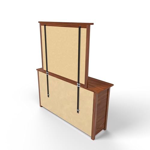 USA Made | Heavy-Duty Mirror Support Brackets | Adjustable 60" Mounting System | Securely Attach Mirrors to Dressers & Furniture | Reinforced Stability & Safety