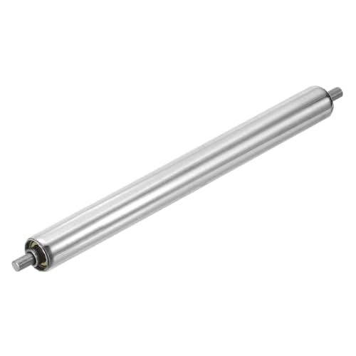 MECCANIXITY Stainless Steel Conveyor Roller 1" Diameter 12" Length Gravity Transmission Replacement Part Galvanized End (Silver) - size: 1"x12"