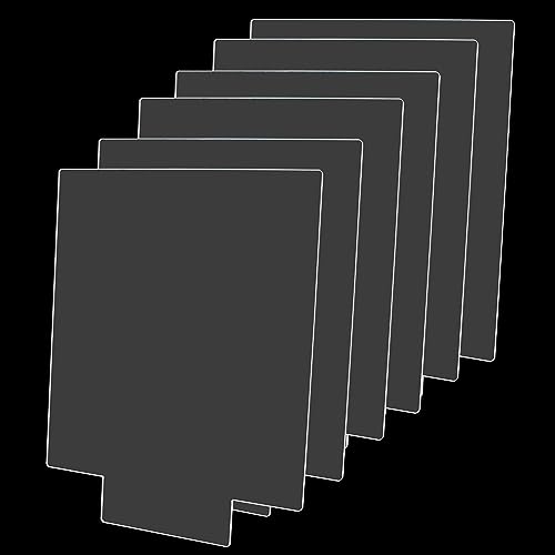6 PCS 2mm Rectangle Acrylic Blanks, Clear for LED Light Base - size: Rectangle Shaped