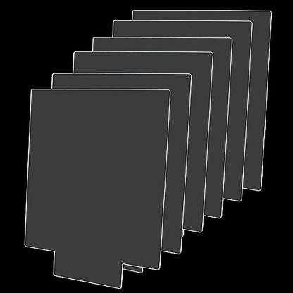 6 PCS 2mm Rectangle Acrylic Blanks, Clear for LED Light Base - size: Rectangle Shaped