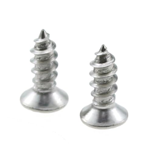 TAODAN 200PCS 2x6mm Small Household Stainless Steel Screws Phillips Flathead Wood Screws DIY Screws for Kitchen and Office Decorative Boxes and Pictures Decorative Accessories - size: 6
