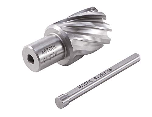 1-3/16" Diameter × 1" Depth of Cut HSS ANNULAR Cutter with 3/4'' Weldon Shank - size: 1-3/16'' x 1''