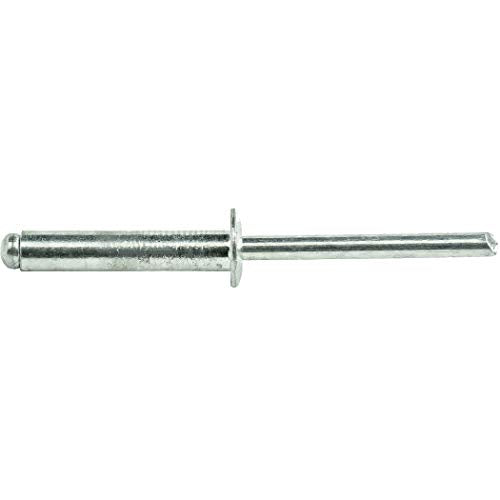 Fastenere Pop Rivets - 1/8" x 5/8" (100pcs) Heavy Duty, Open-End, Aluminum, Dome-Head Blind Rivets, Corrosion-Resistant, High Tensile & Shear Strength, 4-10 Gap 0.501"-0.625" - size: 1/8" x 5/8" (4-10) (100 Pack)