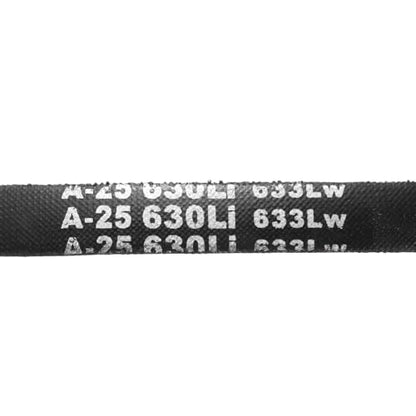 uxcell 5Pcs A25 Classic Wrapped Rubber V-Belt, 27" Lo x 0.51" W x 0.32" H - size: A25