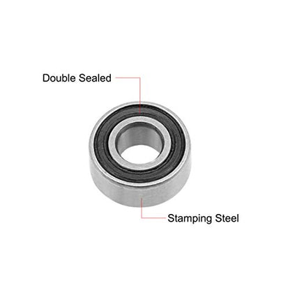 uxcell 683-2RS Deep Groove Ball Bearing 3x7x3mm Double Sealed ABEC-3 Bearings 5-Pack - size: 3mmx7mmx3mm