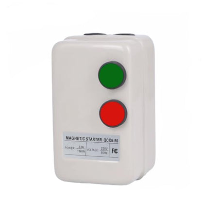 Magnetic Motor Starter 220V Magnetic Electric Motor Starter for Air Compressor, 3-Phase/Single-Phase Switch Magnetic Starter - style: 220v 11KW-15HP