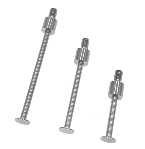 SUXING Flat Contact Points for Dial Indicator Depth 0.4mm Thickness 5mm Diameter 4-48 UNF Thread (4-48UNF A Set) - size: 4-48UNF A SET