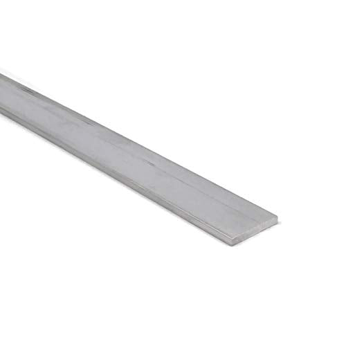 Aluminum Flat Bar, 1/8" x 3/4", 6061 General-Purpose Plate, 24 Inch Length, T6511 Mill Stock, Extruded, 0.125" Thick - size: 24" Length