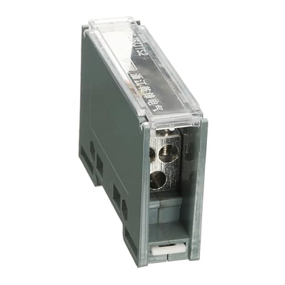 MECCANIXITY 1 in 3 Out Rail Terminal Blocks, 690V 150A Connectors Power Distribution Block Crimp Wiring Splitter with Flame-Retardant Housing for Power Distribution Cabinets 12-6AWG Gauge - size: 12-6AWG, style: 1 in 3 Out