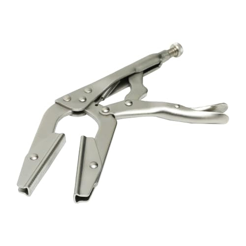 HFS(R) Pinch Off Locking Pliers, Heavy Duty Hose Clamp Tool, 10-1/2 Inch (2-Pack), Wider Jaws for Full Pinch, Angled Arms for Comfort, Ideal for Heater, Radiator, Water, Vacuum, Fuel & Air Lines