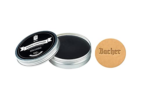 Bacher Stropping Compound - 3.53 oz - Black Ultra Fine 12000 Honing Paste
