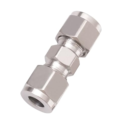 1/4 Inch OD Compression Fittings, 304 Stainless Steel, 2 Pack - size: 1/4 inch 2pcs