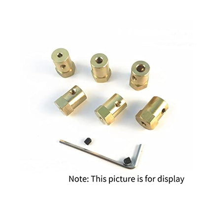 CHANCS 6 Pieces 3mm Motor Flexible Coupling Coupler Connector for Car Wheels Tires Shaft Motor Accessories - size: 6PCS, style: 3mm