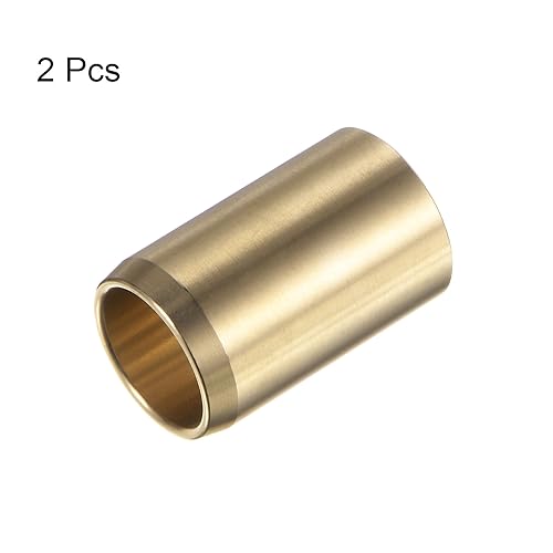 HARFINGTON 2pcs Sleeve Bearings 1/2" Bore 5/8" OD 1" Length Wrapped Oilless Bushings Brass Alloy for Transmission Conveyor Systems - size: 1/2" x 5/8" x 1"