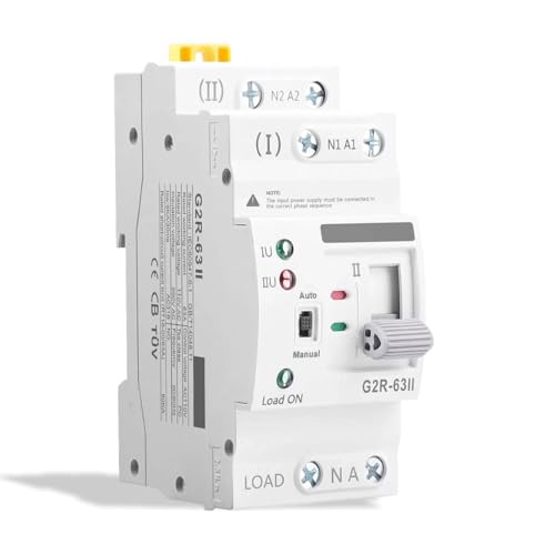 AC110V 63A 2P ATS Automatic/Manual Transfer Switch - size: ATS-110V-63A-2P
