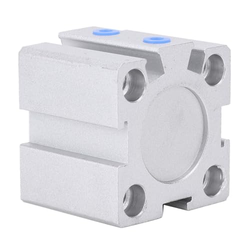 Double Acting Aluminum Air Cylinder 20mm Bore 10mm Stroke with Oil Storage Function for Industrial Automation