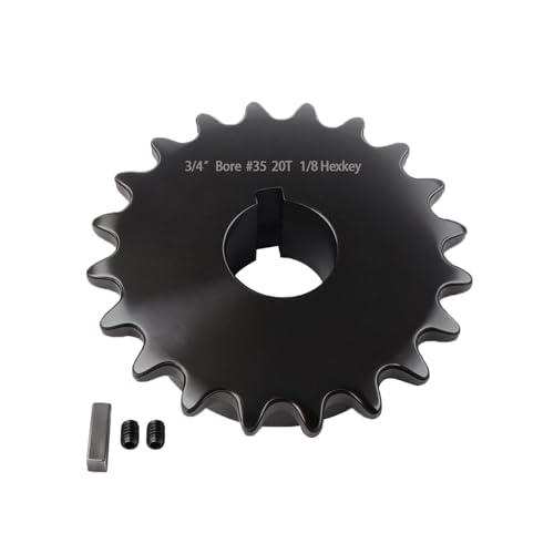 #35 Sprocket 20T 3/4" Bore Hardened Black Oxide - size: 20T, style: 3/4" Bore