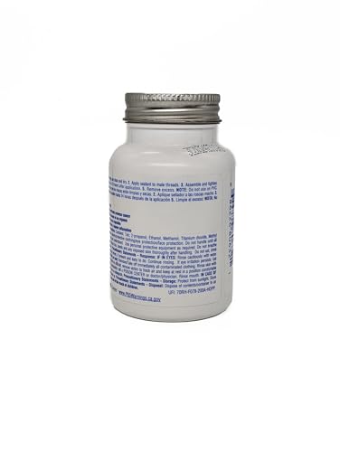 Permatex 80632 Thread Sealant with PTFE, 4 oz., Cream - size: 4 Fl. Oz.
