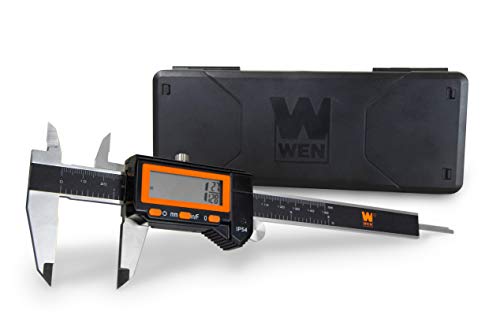 WEN 10764 Electronic 6.1" Stainless Steel Water-Resistant Digital Caliper with LCD Readout & Storage Case, IP54 Rated - style: Stainless Steel