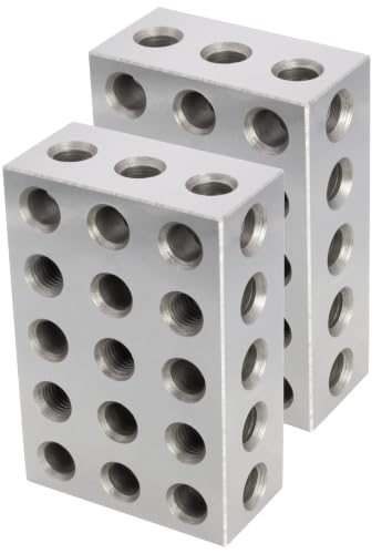 CME Setup Blocks, 23 Holes, 2" × 6" × 4", 2 Pieces - size: 2" x 6" x 4"