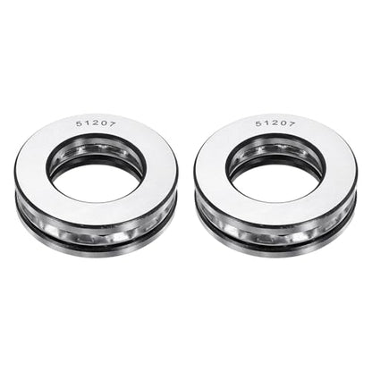 uxcell 2Pcs Thrust Ball Bearings, 35mm Bore 62mm OD 18mm Thick 51207 ABEC5 - size: 51207 35mm x 62mm x 18mm