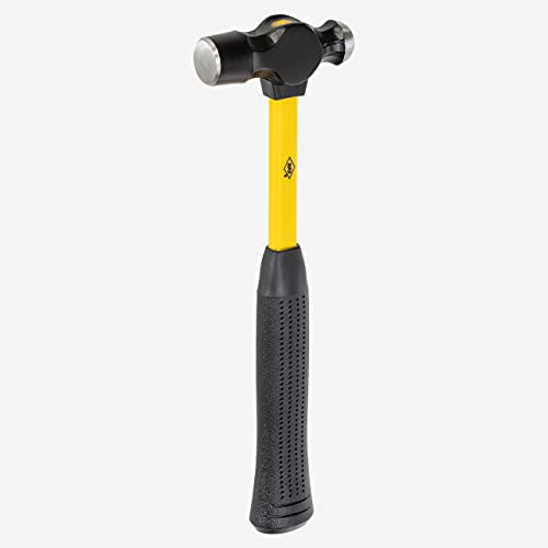 Picard BlackTec Engineers Hammer 700g – English Ball Peen Pattern, Black Powder Coated Alloy Steel Head, Low Vibration Fibreglass Handle, Rubber Grip – 0032500-0700 - size: 700g