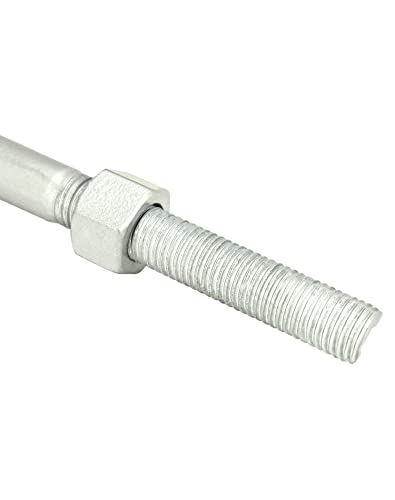 QWORK Eye Bolt with Nuts, 3/4'' x 12" Galvanized Eye Bolt, 4 Pack - color: 4 Pack
