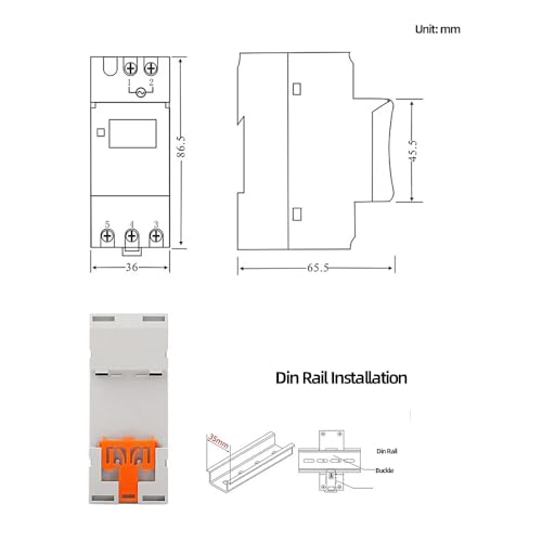Timer Switch, WenzhiIoT AHC15A AC 110V/16A Weekly Programmable Timer Relay Digital LCD Power