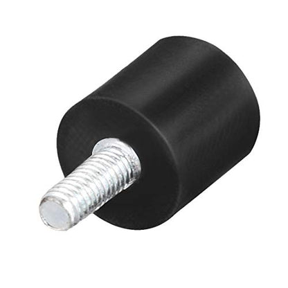 uxcell M4 Thread Male Female Rubber Mounts,Vibration Isolators,Shock Absorber 13mm x 13mm Black 8pcs - size: M4x13mmx13mm