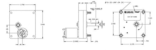 Molon CHM-1201-8M (0.6 RPM, 50 in.-lb. Torque, 12 Volt PMDC Gearmotor)
