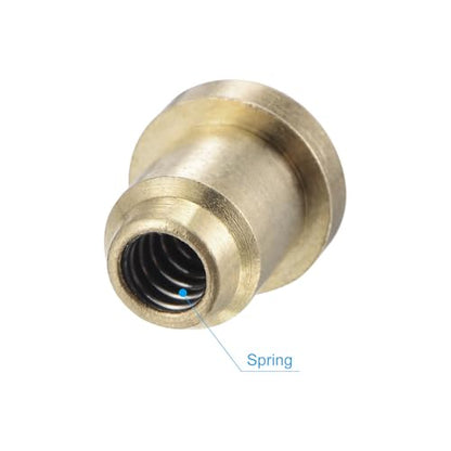 uxcell Brass Push Button Flange Grease Oil Cup 6mm Ball Oiler for Lubrication System 12Pcs - size: 6mm