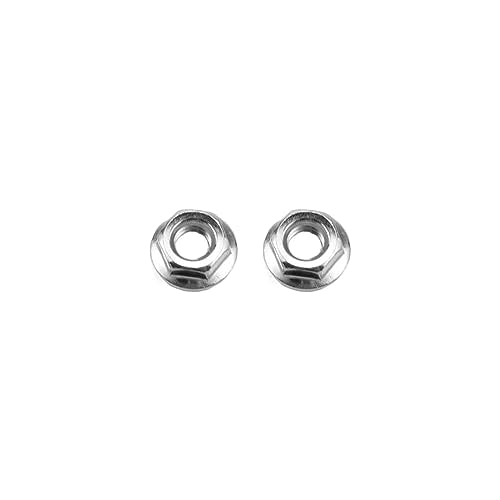 Sscon M6 Carbon Steel Flange Nuts, Silver, 200Pcs