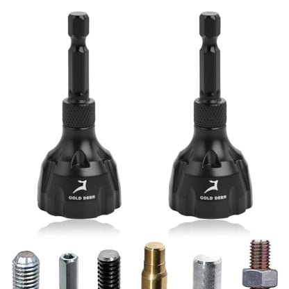 2Pcs Deburring Tool Chamfer Tool 1/8"- 3/4" Tungsten Carbide Chamfering Drill Bit Fast Hex Shank Deburr Drill Bit External Burr Removal for Metal Rod Bolt Pipe 3D Printing PVC - size: 2Pcs 1/8" to 3/4"