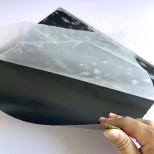 1pcs G10 Glass Fiber Sheet 335X300X0.5MM for RC Model Black Color - size: 335 X 300 X 0.5MM