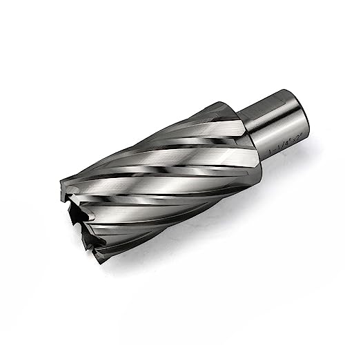 Annular Cutter JESTUOUS 3/4 Inch Weldon Shank 1-1/4 Cut Dia 2 Cut Depth