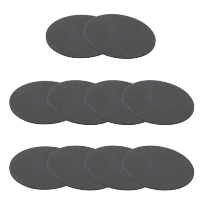 PATIKIL Rubber Solid Discs Washers, 10 Pcs 60mm OD x 1mm Thick Rubber Round Gasket Pad Bushings Spacer Washer for DIY Gasket Craft, Black - size: 60mm x 1mm