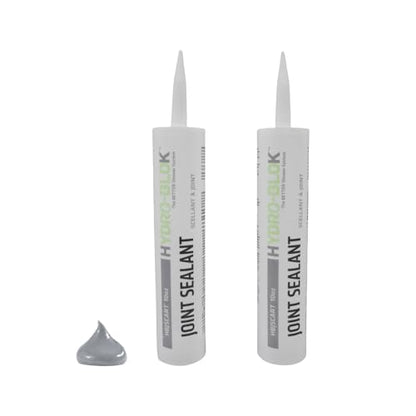 HYDRO-BLOK Construction Joint Sealant, 10 oz 2-Pack, Low VOC Polyurethane, Waterproof & Weather-Resistant Elastomeric Caulk for Indoor/Outdoor Repairs - style: 10 oz - 2 Pack