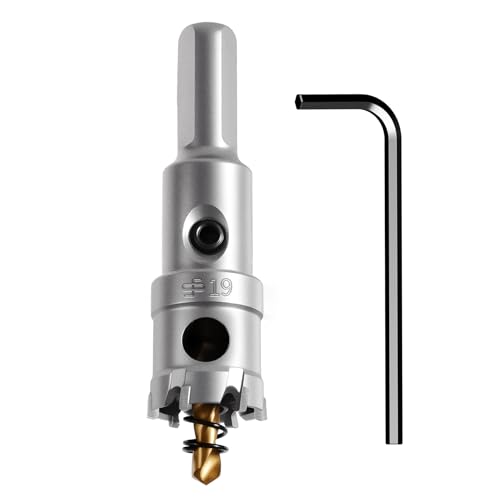19mm TCT Hole Saw, 3/4", Heavy Duty Titanium Pilot Drill Bit - size: Φ19