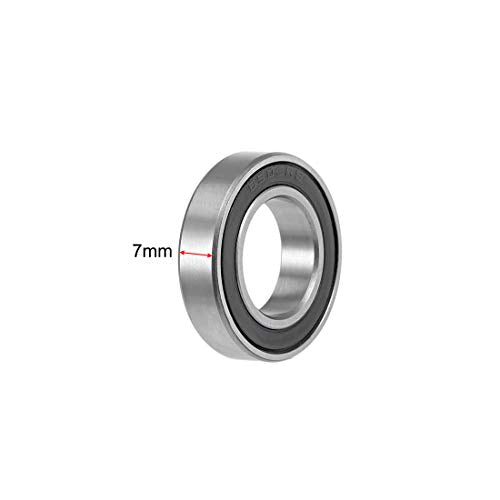 uxcell 6903-2RS Deep Groove Ball Bearings 17x30x7mm Chrome Steel Z2 2pcs - size: 17x30x7mm