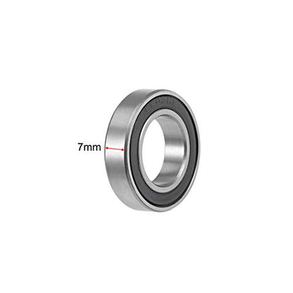 uxcell 6903-2RS Deep Groove Ball Bearings 17x30x7mm Chrome Steel Z2 2pcs - size: 17x30x7mm