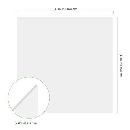 4 Pack 12 x 12 Inch HDPE Sheets, 1/4 Inch White HDPE Sheet Plastic Polyethylene Board, Ultra High Molecular Weight Sheets for Office, Home, Industrial Environment