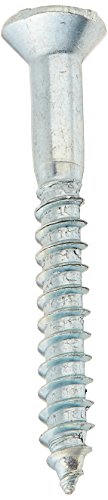 Hard-to-Find Fastener 014973293499 Phillips Flat Wood Screws, 12 x 2, Piece-20, zinc - size: 12 x 2-Inch