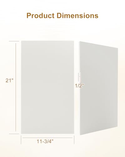 21'' x 11-3/4'' x 1/2'' Ceramic Fiber Insulation Baffle Board for Stove