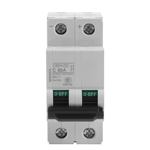 Solar DC Miniature Circuit Breaker 2P 63A 250V DIN Rail