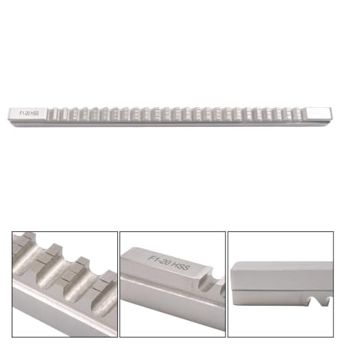 findmall 20mm Keyway Broach, F Push Type, High Speed Steel
