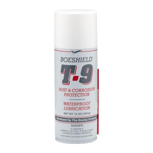 Boeshield T-9® Automotive Waterproof Lubricant & Corrosion Inhibitor, Wax-Based Rust Prevention and Metal Protectant, 12 oz Aerosol