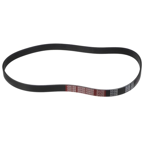 uxcell 6K409/6PK1040 Serpentine Belt 6 Ribs 1040mm Length x 21mm Width x 5mm Height, EPDM Poly V Belt, Multi Wedge Micro V Belt for Vehicle - size: 6PK1040