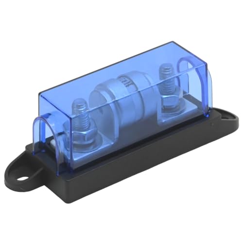 300 Amp Class T Fuse Holder, 250V DC Fuse Block, Designed for Inverters and High-Power Applications in Automotive, Marine, and RV Settings - size: 250V 300A
