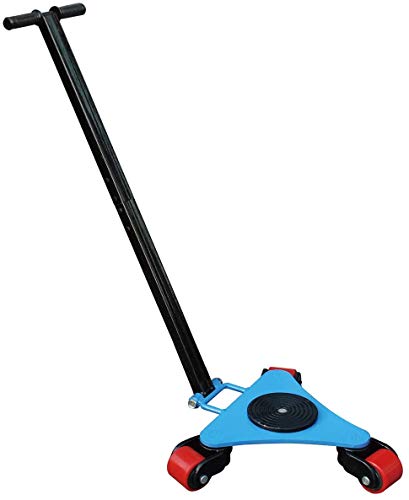 Machine Skates - Heavy Duty 2t Machinery Skates with 4400lbs Capacity and 3 Swivel Rollers for Warehouse and Workshop Transport - Machine Skate and Equipment Dolly Skate - size: 4400IBS