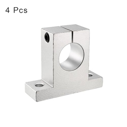 uxcell 4pcs SK30 Aluminum Linear Rod Rail Shaft Support for 30mm Diameter Shaft, Linear Motion Rail Guides Mounting Bracket with Wrench for CNC Machine, 3D Printer, Automation Equipment - size: SK30